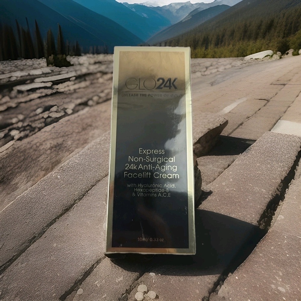 GLO24K Express Non-Surgical 24k Anti-Aging Facelift Cream .033 Oz NEW SEALED